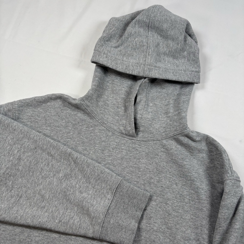 Zara Women's Grey Cropped Long Sleeve Large Hoodie